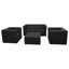 Ammaara 3 Seater Faux Leather Sofa