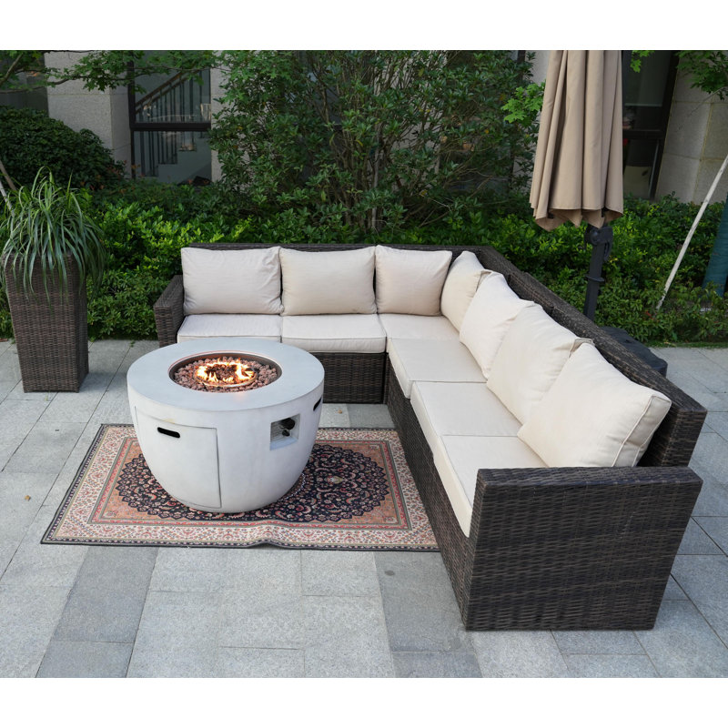 Ensemble de conversation modulaire avec coussins