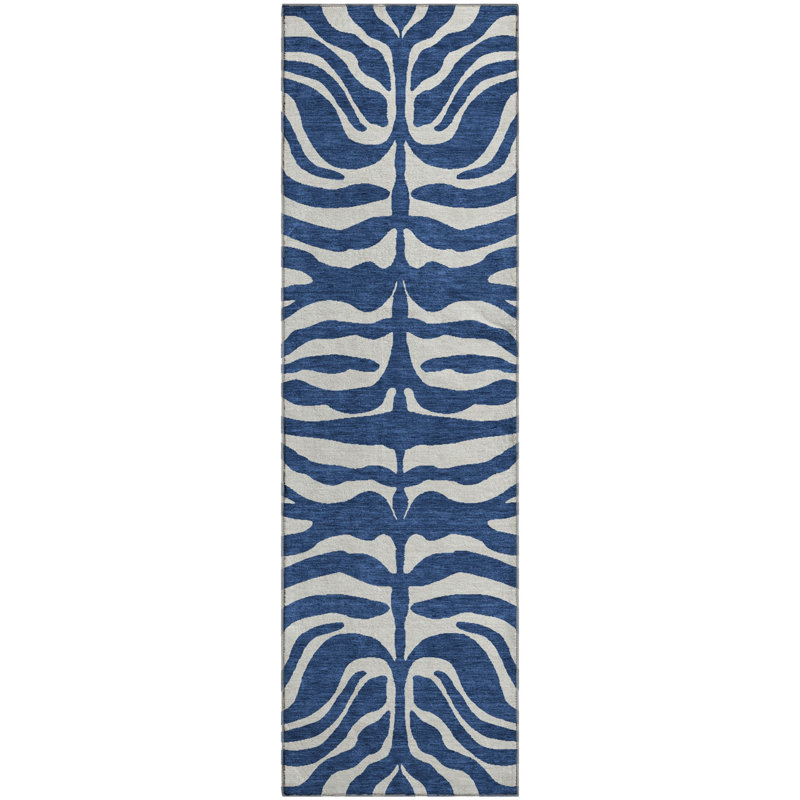 Premium Machine Washable Goulven AMF1042 Animal Print Rug, Runner 2'3" x 7'6"