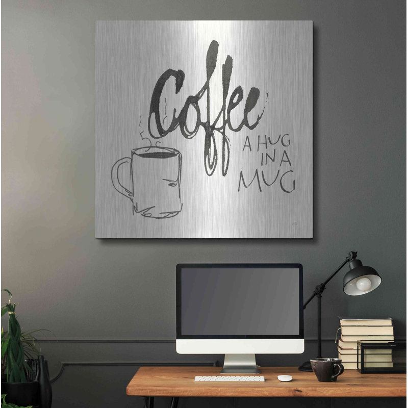 Luxe Coffee Art «Coffee Sayings V» par Chris Paschk «Coffee Sayings V» par Chris Paschke, H 36 po x l 36 po
