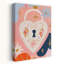«Whimsical Heart Lock», impression de paysage de rêve coloré, art mural-133187778