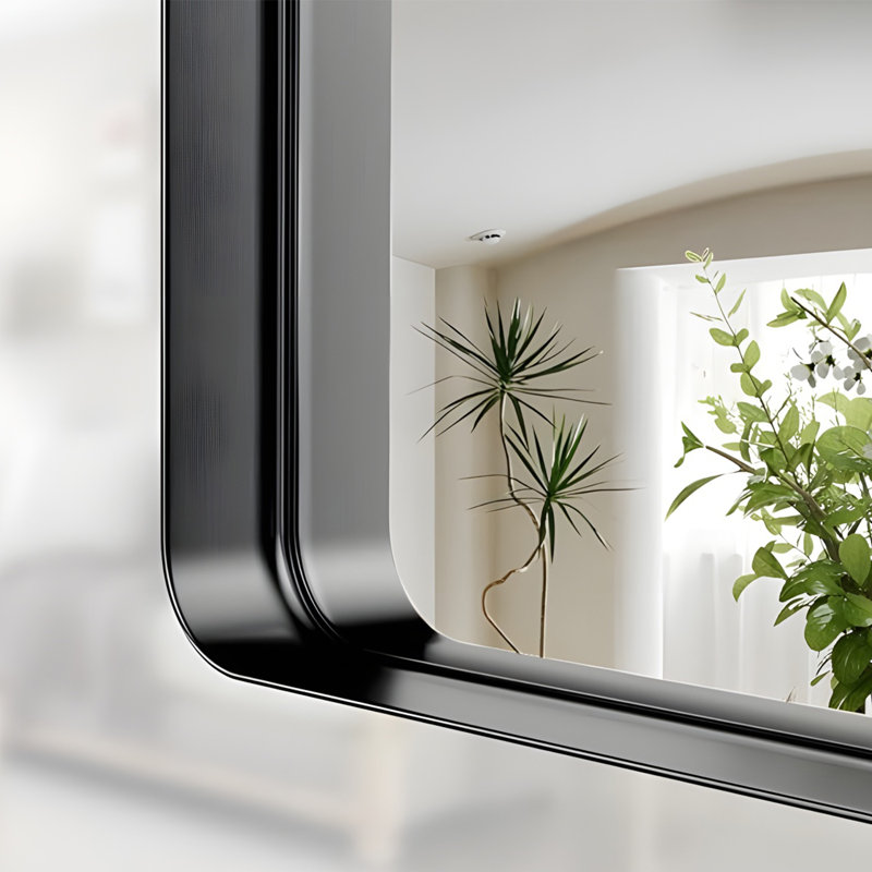 Sleek Rectangular Wall Mirror With Aluminum Frame - Versatile & Modern, 40" x 30"