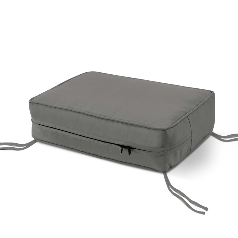Outdoor 5'' Cushion Cover, Charcoal Gray, 19" W x 19" D