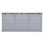 WFX Utility 112cm W 290L Water Resistant Plastic Deck Box in Grey