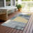 Daeel Gray Washable Indoor-Outdoor Rug - LOOMLAN-310377469
