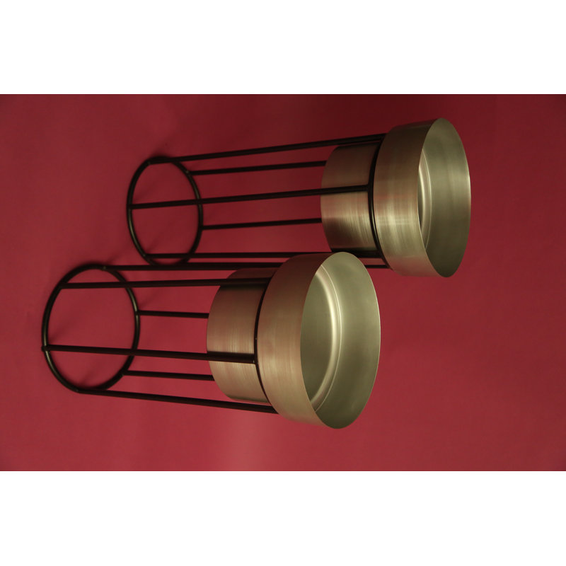Housman Metal Pot Planter, Gold