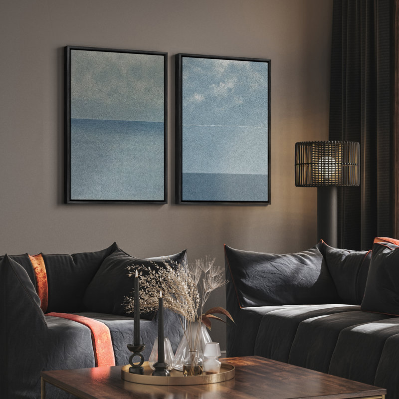 Art mural encadré abstrait rétro antique classique pour chambre à coucher, H 36 po x l 24 po, Noir