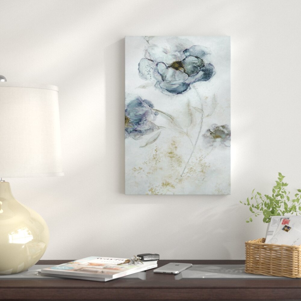 Winston Porter 'Morning Peony' Print on Wrapped Canvas & Reviews | Wayfair