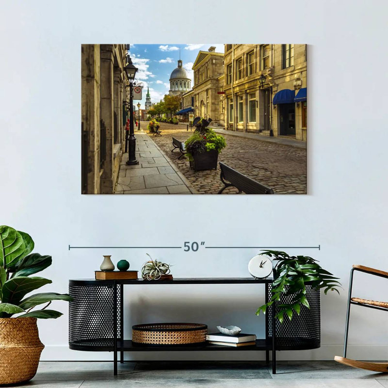 Rorry Cobbled Montreal Streets, 30" H x 45" W