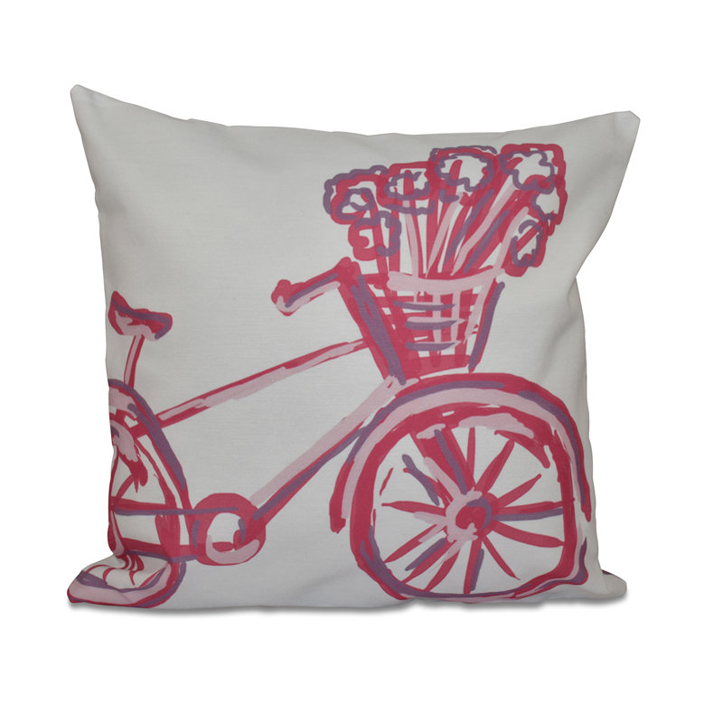  Housse de coussin carré et insert, H 16 po x l 16 po x P 1 po, Joues roses