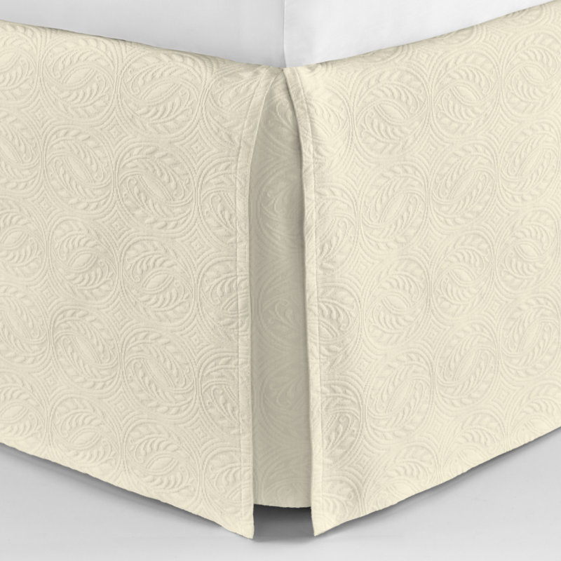 Vienna 22" Bed Skirt, Twin, Ivory