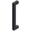 Deltana SSP1210U19 12" Contemporary Pulls, Single Side in Paint Black