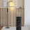 Lampe sur pied arquée 62 po avec télécommande et ampoule incluse