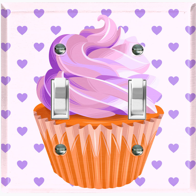 Plaque murale interrupteur à bascule Cupcake