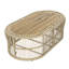 Table basse Corven de 47,24 po de large avec plateau en bois d'acacia à lattes Corven