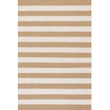 Banks Stripe Khaki Handwoven Indoor/Outdoor Rug