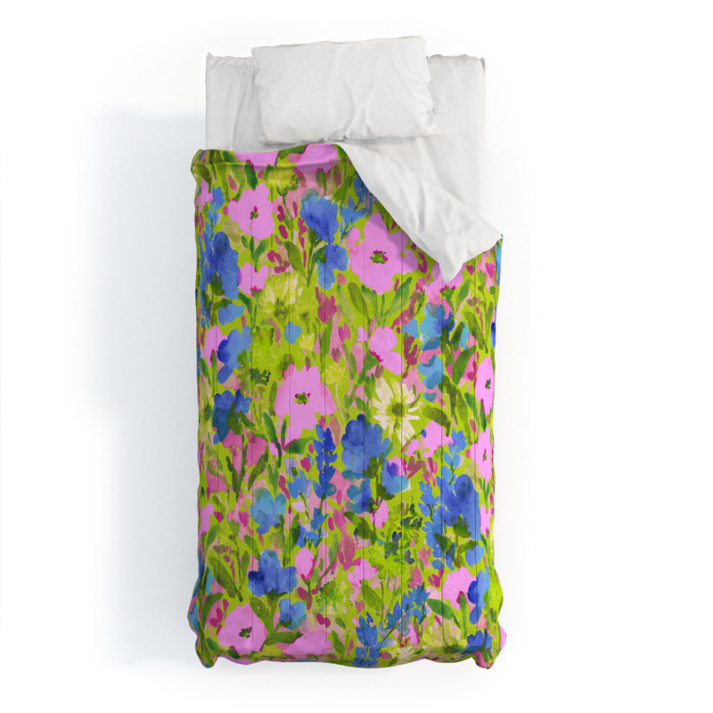 Ensemble de housse de couette en coton Jacqueline Maldonado, Housse de couette simple + 1 taie décorative stan