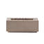 Brûleur rectangulaire en béton 40 000, l 40,91 po x P 18,56 po, H 14,68 po, gris foncé, moderne, léger, sans assemblage, brûleur rectangulaire requis-760035022