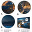 Ensemble de 4 décorations murales Chicago Cityscape I