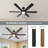 Chillion 60 in. Indoor/Covered Outdoor Matte Black LED Ceiling Fan with 5-CCT and 7-RGB Selections, Remote Included-1547548999
