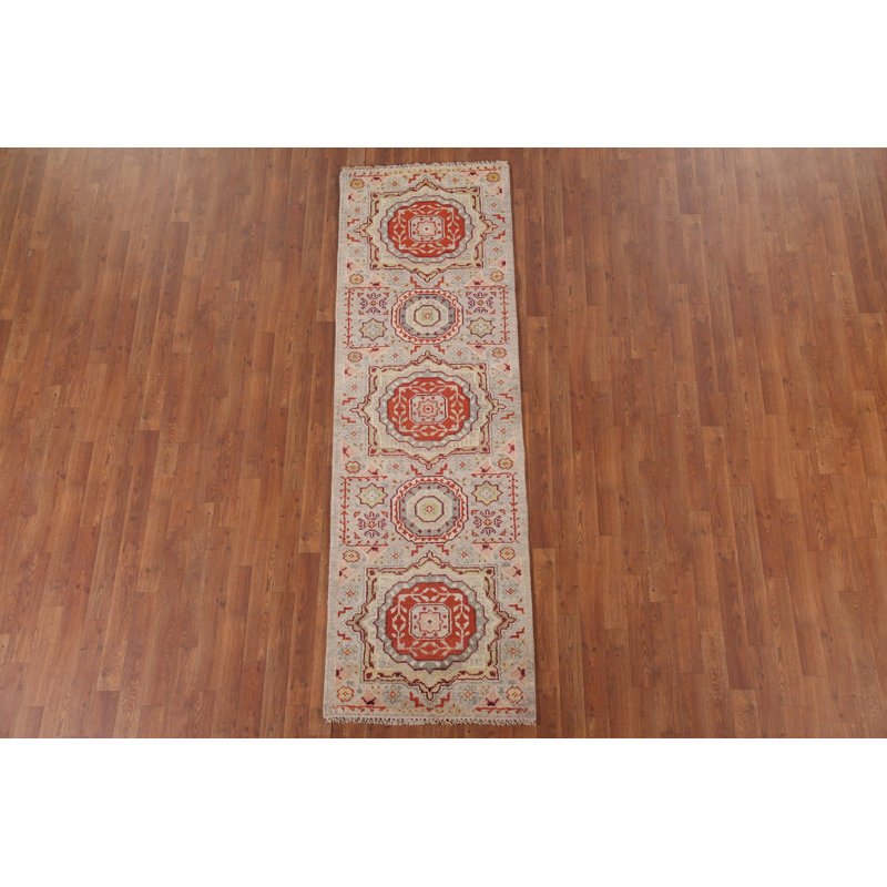 Tapis de couloir oriental géométrique 2 x 8