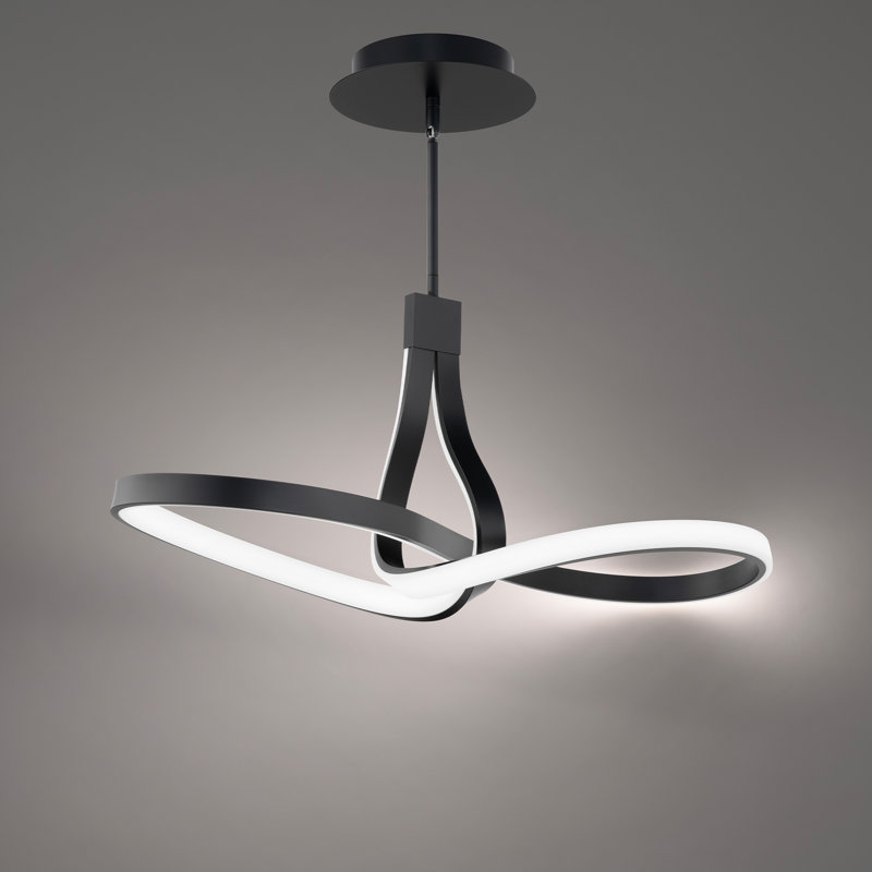 Mobius LED Linear Pendant, Black