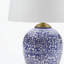 Lampe de table bleue en céramique