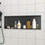 Niche de douche en acier inoxydable 37 po x 13 po, noir bronze-1533366532-1533366555