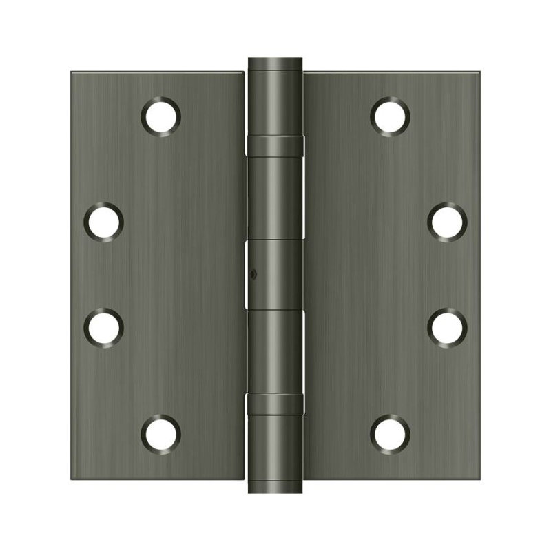 102'' x 102'' Steel Butt Bearing Hinge, Antique Nickel