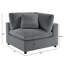 Chaise de coin Caylie - gris anthracite
