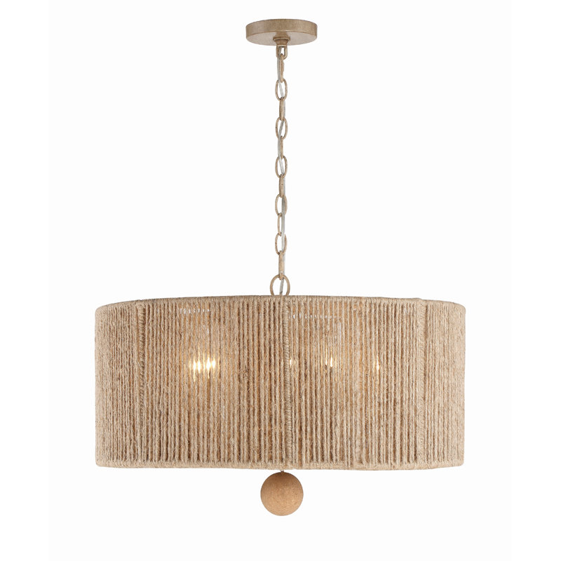 Luminaire suspendu tambour 5 lumières Kason