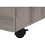 Classeur moderne avec roulettes, rangement, taupe, roulettes de style bureau, tiroirs, stratifié taupe,