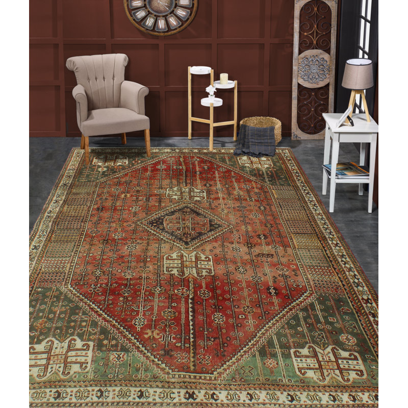 Kealee One-of-a-Kind 5'5" X 8'1" 1980s Wool Area Rug in Ivory