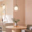  Luminaire suspendu 1 lumière avec verre extérieur transparent et verre intérieur opale-111187552-111187550