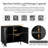 Mirod Modern Minimalist Side Cabinet With Adjustable Shelves ,Stylish Geometric Door Design,Ample Storage Space For Any Home Decor-1041301941