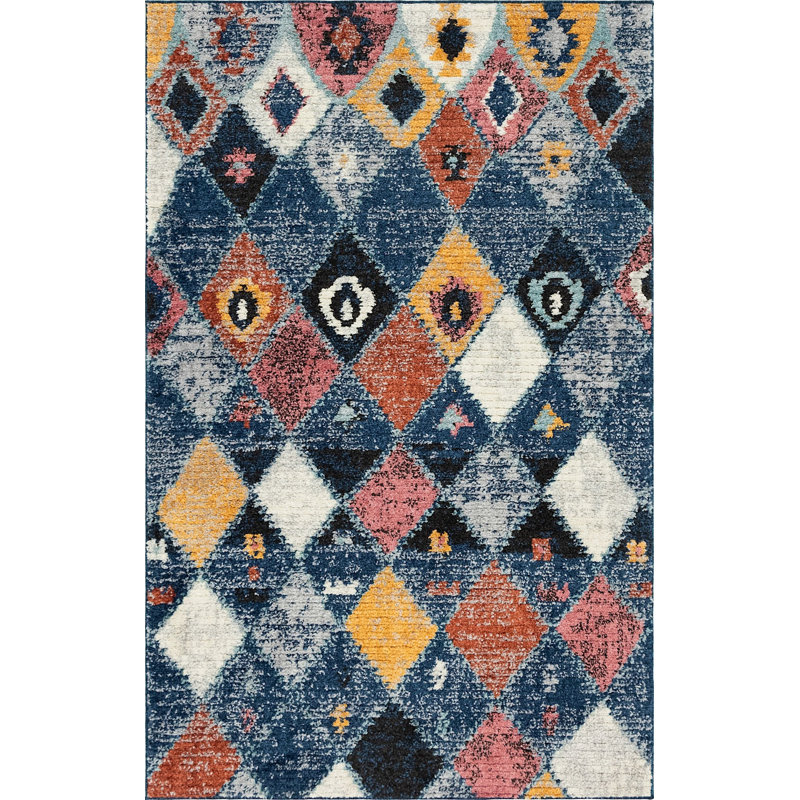 Tapis bleu Victorville, Rectangle de 5 pi x 8 pi