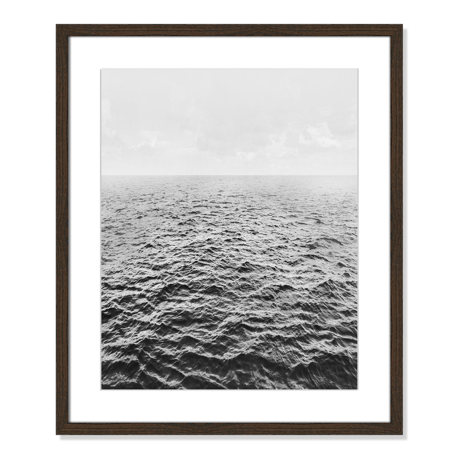 Anali "Rolling in" Print by Mike Calascibetta, 21.5" W x 25.5" H x 0.75" D, Walnut Wood Grain