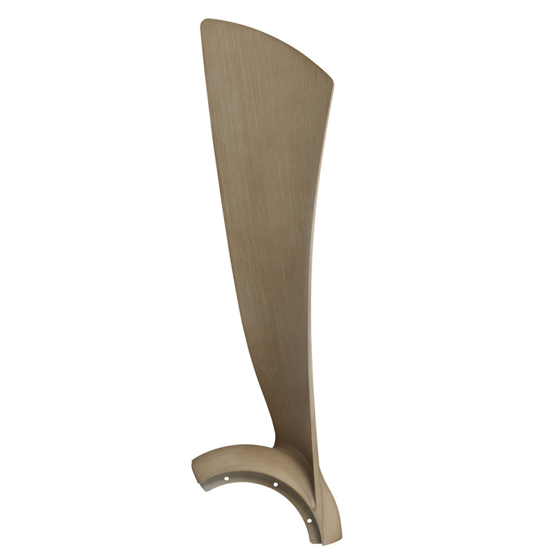 Wrap Custom 48 inch Indoor/Outdoor Ceiling Fan Blade Set of 3 - Natural, Natural, 3.54" H x 23.98" W x 7.39" D