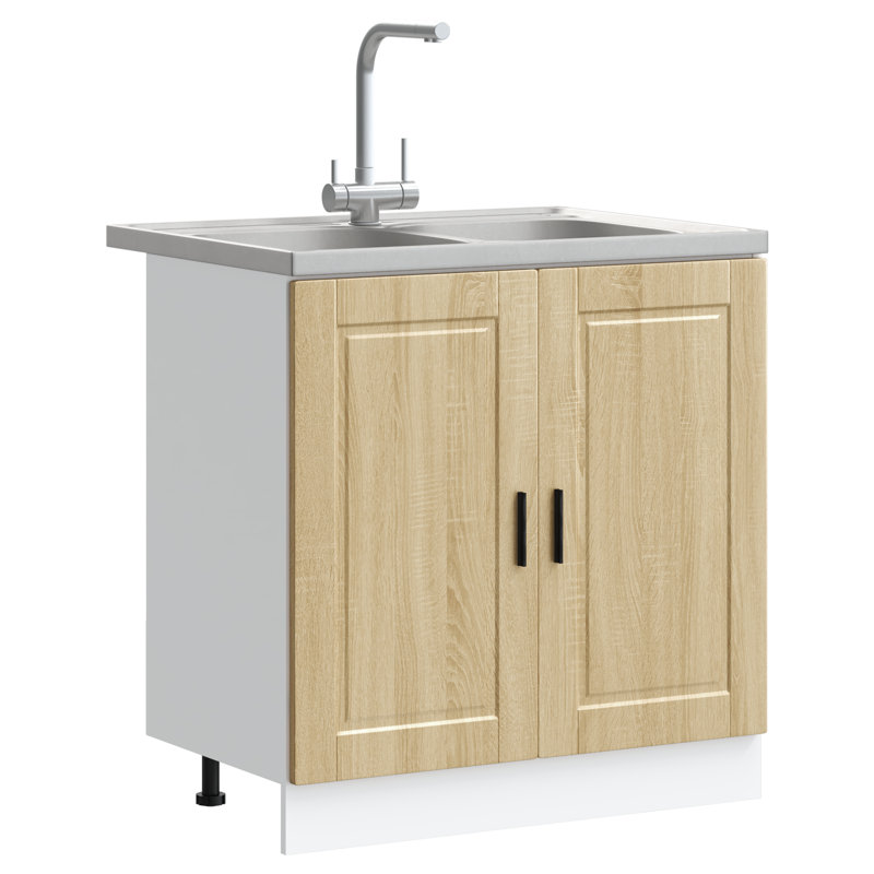 Porto Sink Base Cabinet Porto, Sonoma Oak