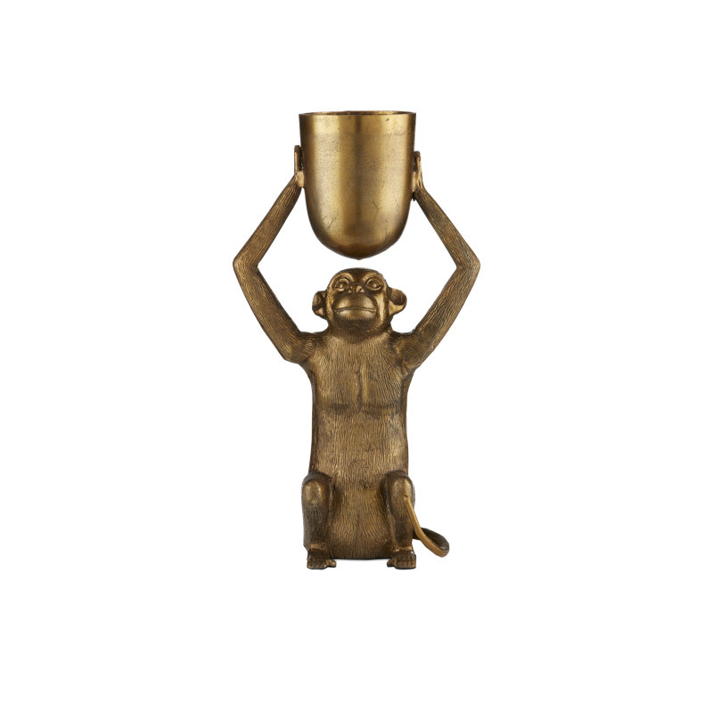 Pot de fleurs statue en métal Abou
