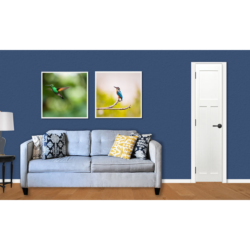 Shaker 80" Solid Wood Paneled with Installation Jambs & Hinges Kit, 18" x 80"