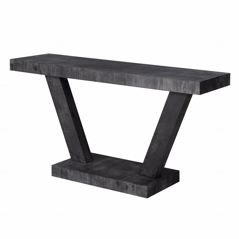60" Vintage Distressed Wood Entryway Bench, 2-Tier Solid Wood Veneer Storage Cabinet, Rustic Wide Design For Hallway, Living Room And Behind Sofa
