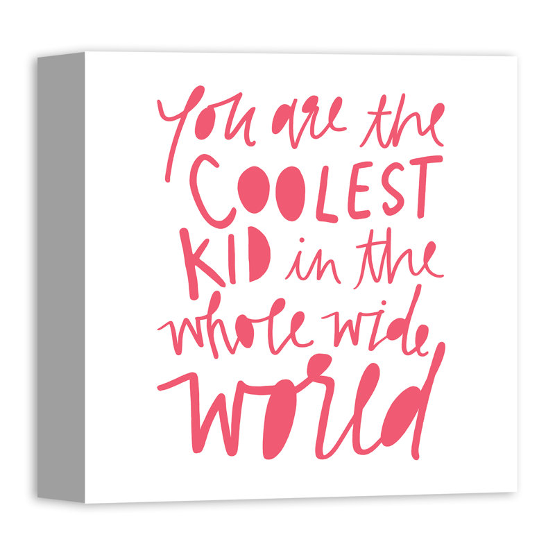 Coolest Kid Art, 12" H x 12" W, Wrapped Canvas
