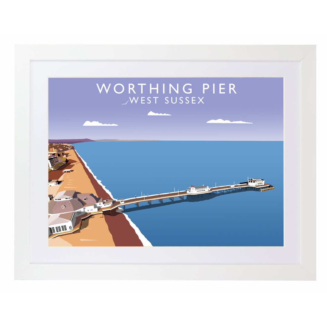 Worthing Pier by Richard O'Neil - Graphic Art Print on Paper