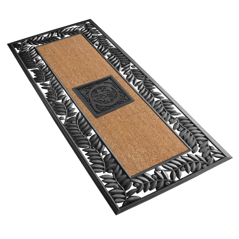 Danford Non-Slip Doormat, Q, Rectangle 2'2" x 4'