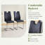Ensemble de salle à manger à pieds en acier inoxydable avec plateau en verre trempé blanc de 63 pouces et 6 fauteuils en forme de U, design minimaliste moderne