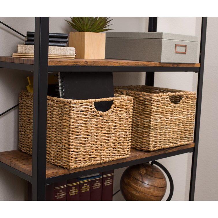 Storage Shelf Organizer Wicker Basket Set