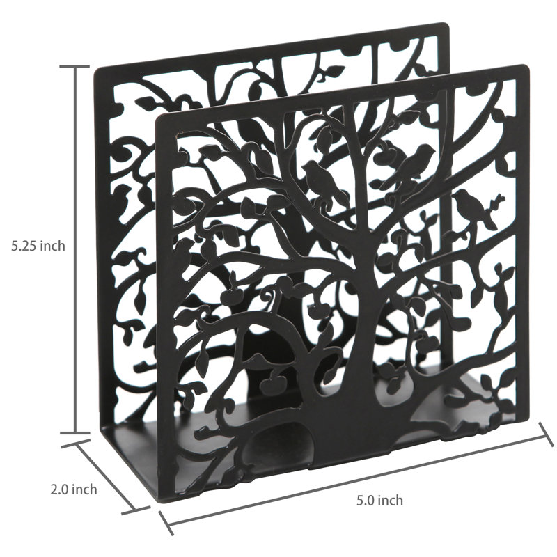 Porte-serviette de table arbre et oiseau