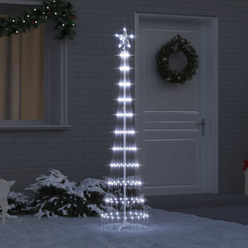  LED Christmas Tree 51 x 51 x 190 cm Metal, Cool White