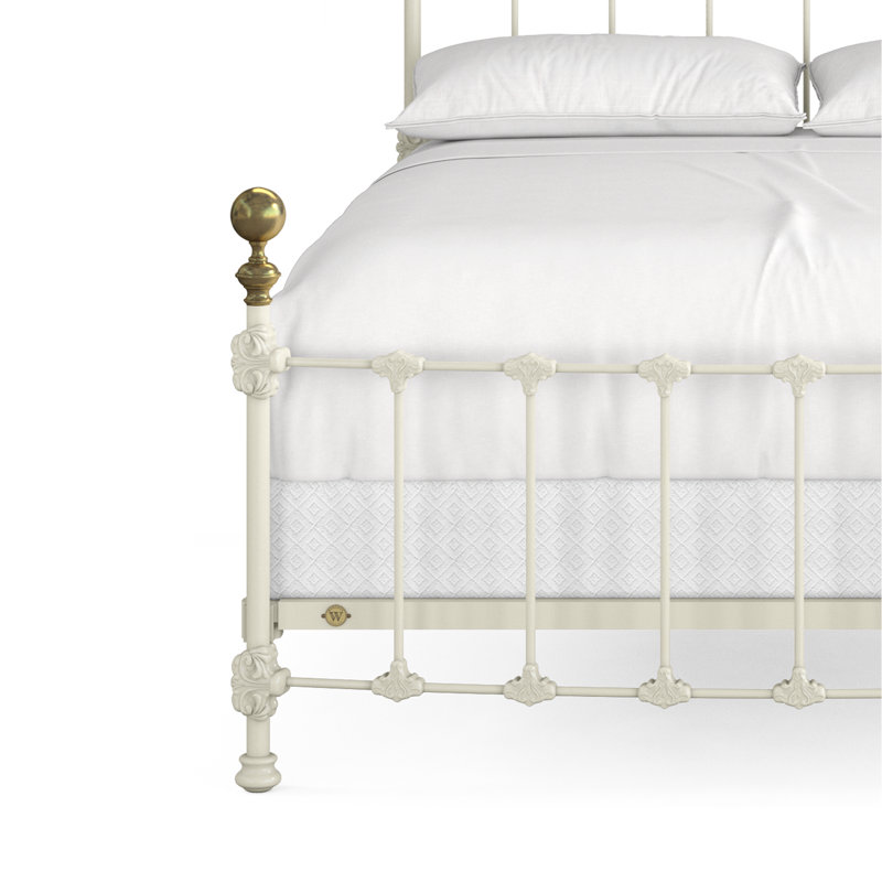 151 lit Palatial | Norme complète, Lit double, Matte White/Light Gold